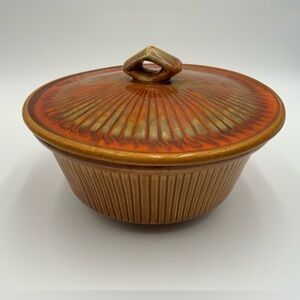 MCM CALIFORNIA POTTERY COVERED Casserole BOWL DISH #128